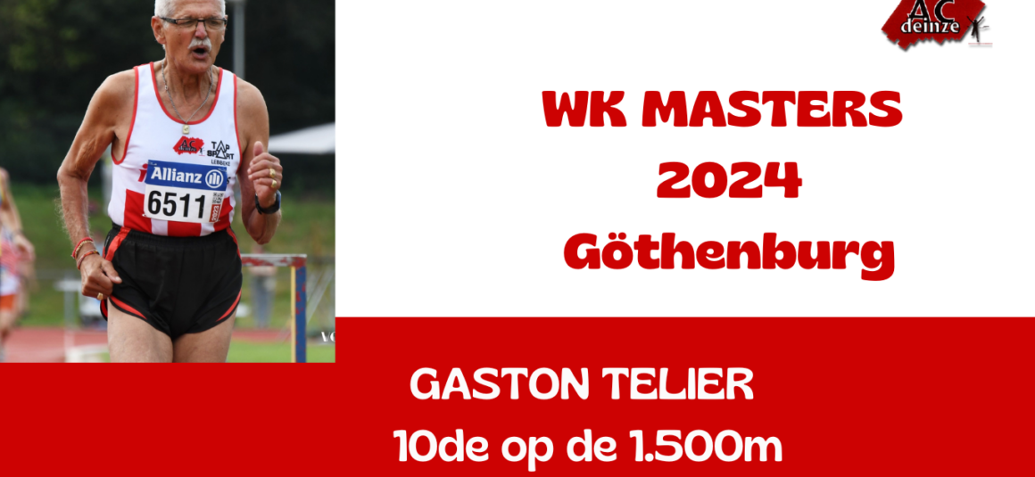 TIENDE PLAATS op het WK MASTERS VOOR GASTON TELIER.